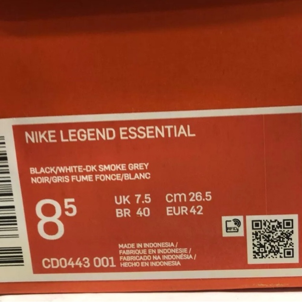 Nike Legend Essiential Mens Running Shoes Black Size 8.5 M - Picture 6 of 6